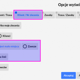 Rozszerzenie informacji wyświetlanych w kalendarzu tras autobusowych