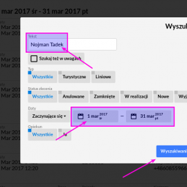 Jak przygotować zestawienie tras danego kierowcy w wybranym miesiącu