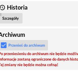 Pojazdy sprzedane, czyli możliwość tworzenia pojazdów archiwalnych