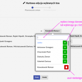 Jak szybko przepisać trasy kierowcy, który jest na chorobowym?