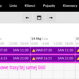 Jak wygenerować trasy tej samej linii o innej godzinie?
